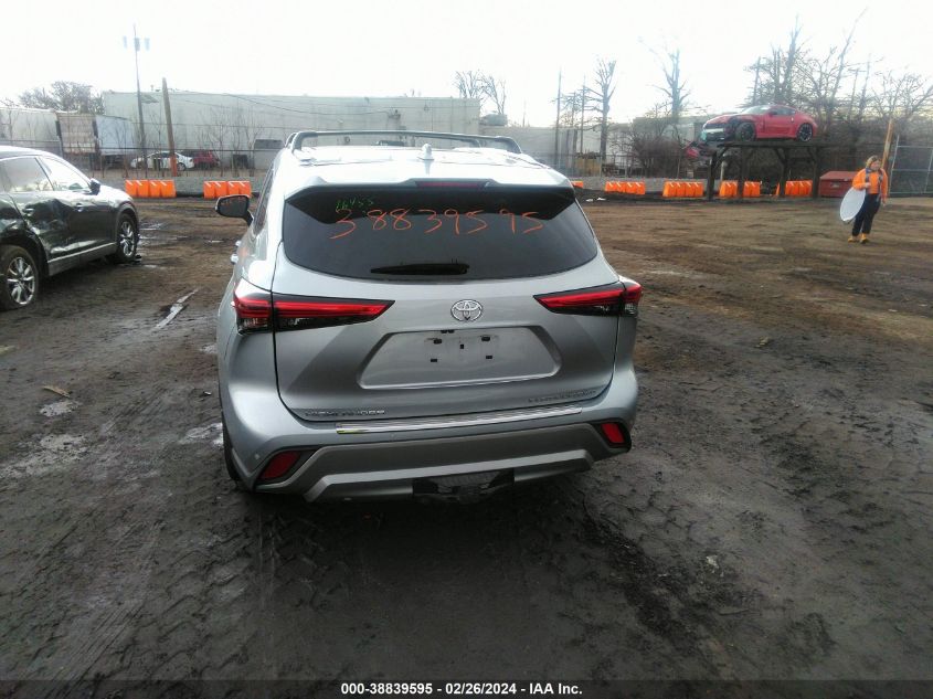 2021 Toyota Highlander Platinum VIN: 5TDFZRBH5MS145139 Lot: 38839595