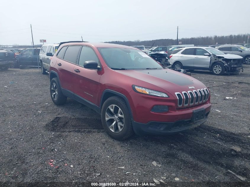 2014 Jeep Cherokee Sport VIN: 1C4PJMAB0EW165831 Lot: 38839598