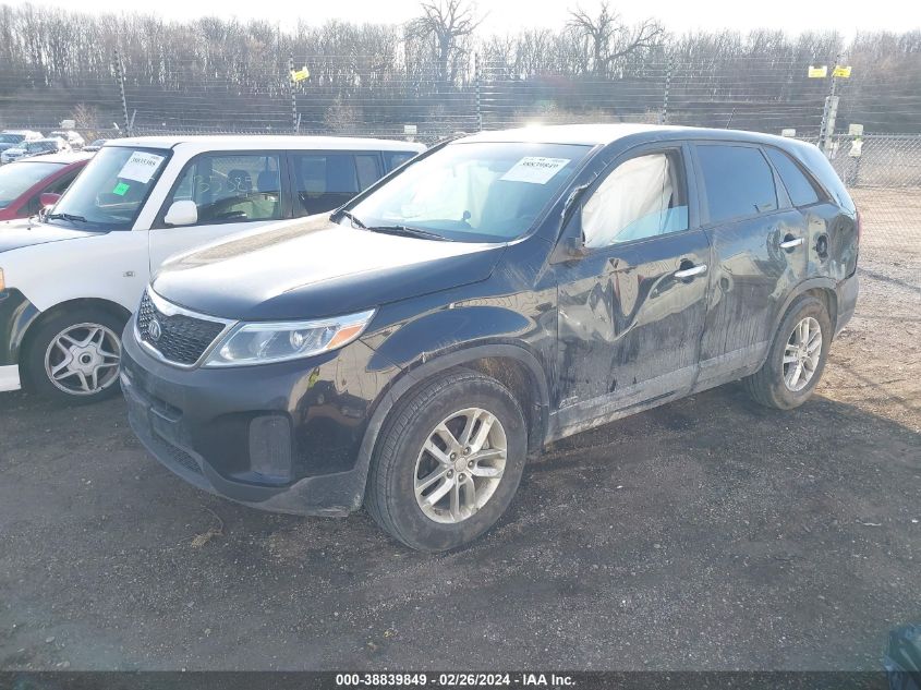 2014 Kia Sorento Lx VIN: 5XYKTCA67EG541214 Lot: 38839849