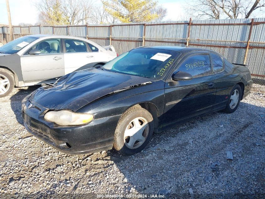 2001 Chevrolet Monte Carlo Ss VIN: 2G1WX15K719299802 Lot: 38840058