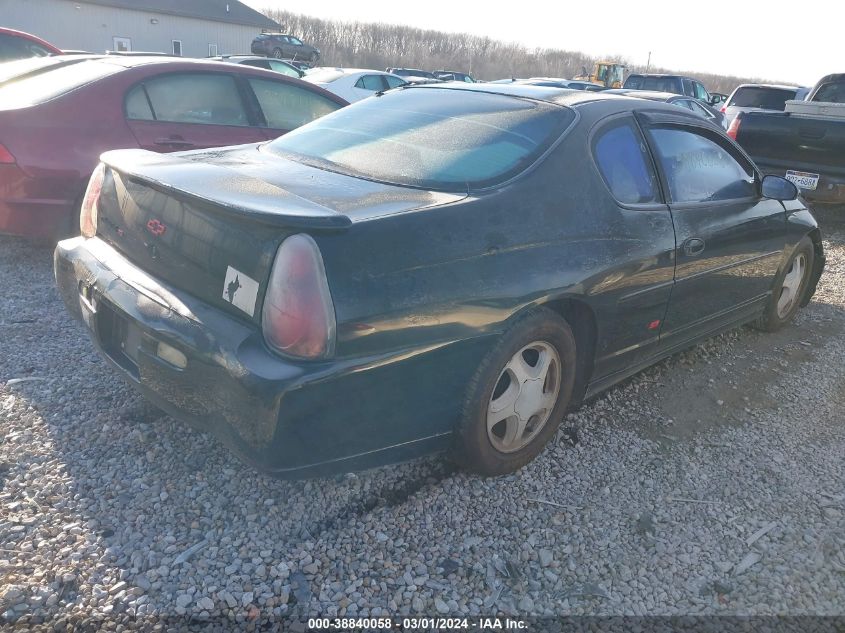 2001 Chevrolet Monte Carlo Ss VIN: 2G1WX15K719299802 Lot: 38840058