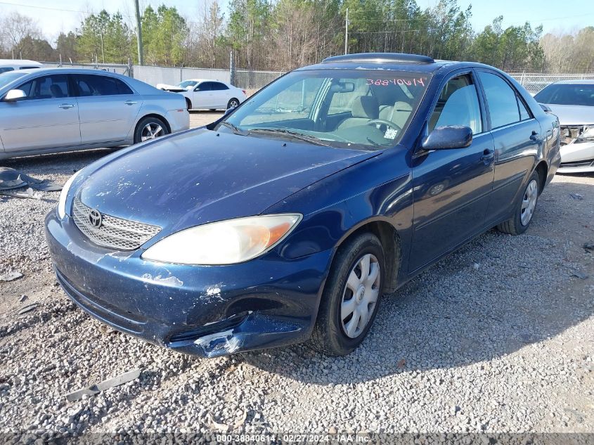 2002 Toyota Camry Le VIN: 4T1BE32K62U533617 Lot: 38840614