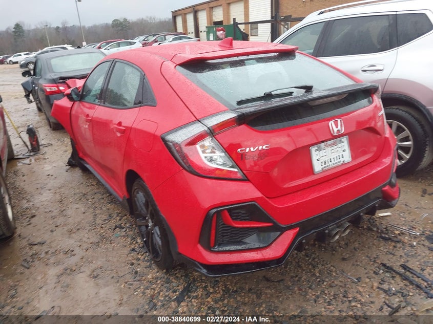 VIN SHHFK7H45MU201872 2021 HONDA CIVIC SPORT