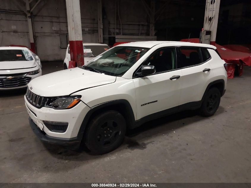 2018 Jeep Compass Sport Fwd VIN: 3C4NJCABXJT151761 Lot: 38840924