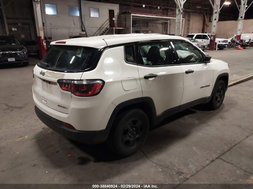 2018 Jeep Compass Sport Fwd VIN: 3C4NJCABXJT151761 Lot: 38840924