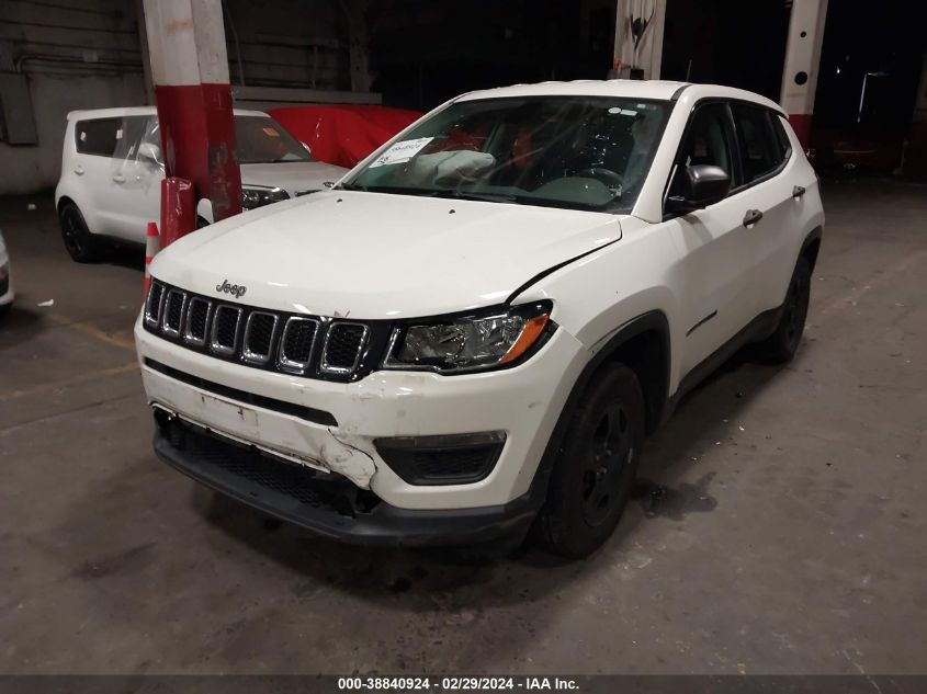 2018 Jeep Compass Sport Fwd VIN: 3C4NJCABXJT151761 Lot: 38840924