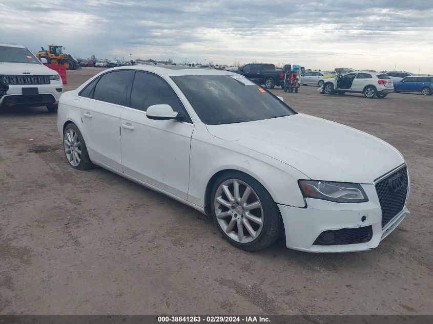 2012 Audi A4 Premium VIN: WAUAFAFL1CN001608 Lot: 38841263