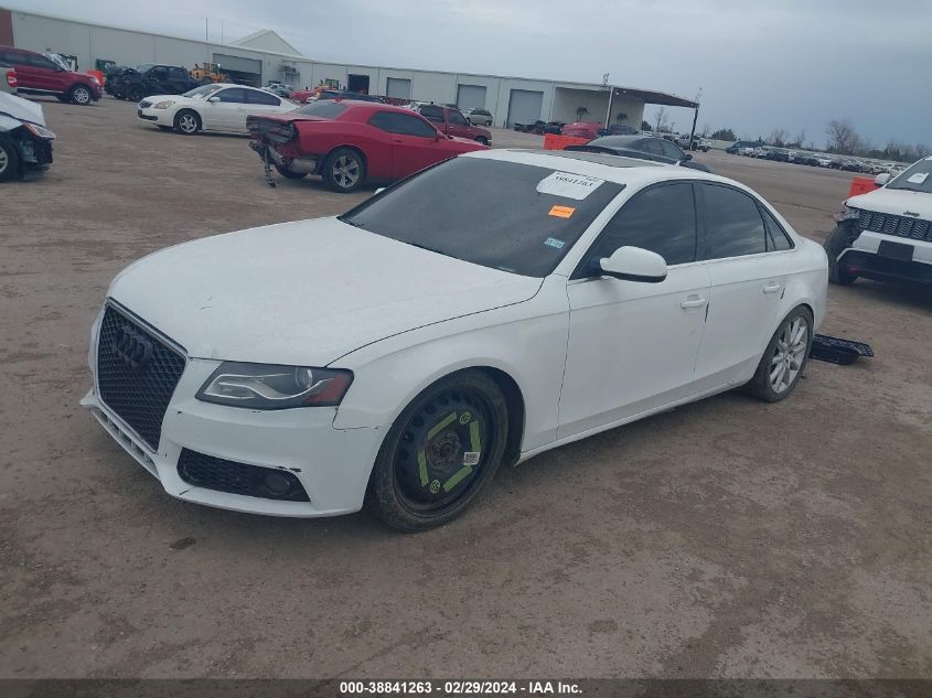 2012 Audi A4 Premium VIN: WAUAFAFL1CN001608 Lot: 38841263