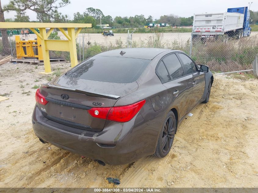 2014 Infiniti Q50 Sport VIN: JN1BV7APXEM670060 Lot: 38841308