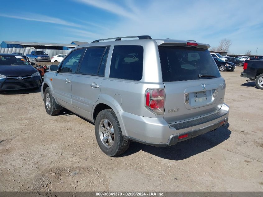 2006 Honda Pilot Ex-L VIN: 2HKYF18516H503569 Lot: 38841370