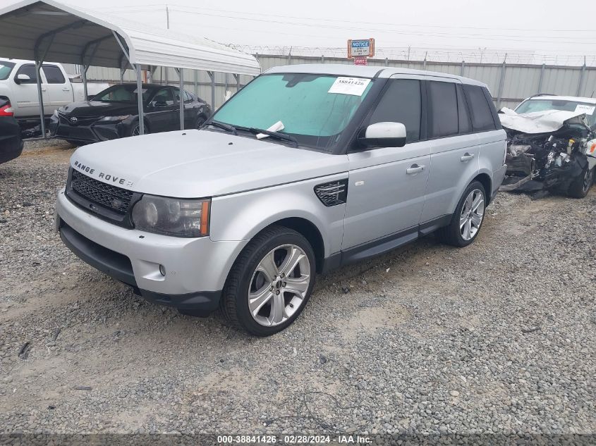 2012 Land Rover Range Rover Sport Hse VIN: SALSK2D4XCA729223 Lot: 38841426