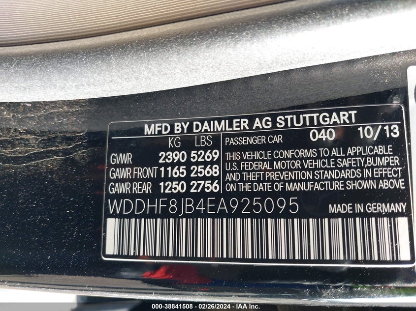 2014 MERCEDES-BENZ E 350 4MATIC - WDDHF8JB4EA925095