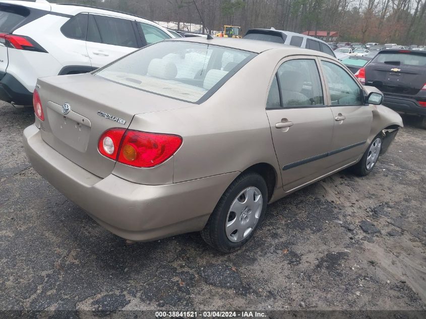 2004 Toyota Corolla Ce VIN: 1NXBR32E64Z331135 Lot: 38841521