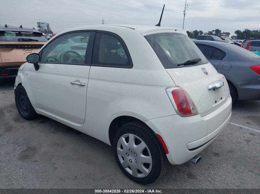 2013 Fiat 500 Pop VIN: 3C3CFFAR1DT541616 Lot: 38842026