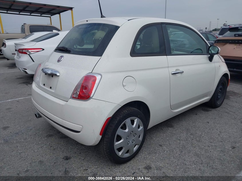 2013 Fiat 500 Pop VIN: 3C3CFFAR1DT541616 Lot: 38842026