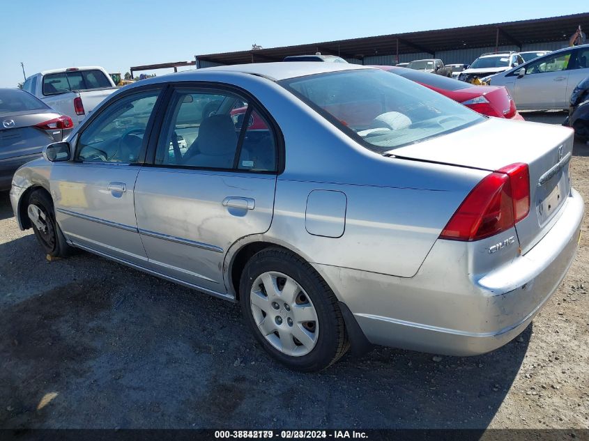 2002 Honda Civic Ex VIN: 2HGES26732H586970 Lot: 38842179