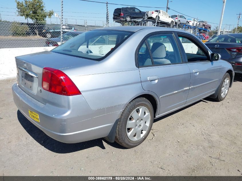 2002 Honda Civic Ex VIN: 2HGES26732H586970 Lot: 38842179