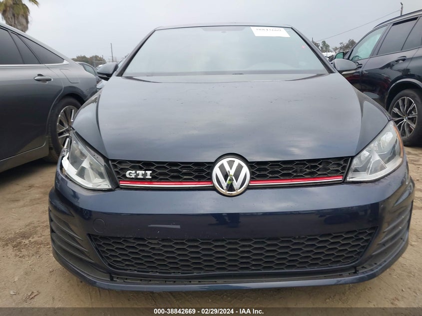 2017 VOLKSWAGEN GOLF GTI AUTOBAHN 4-DOOR/S 4-DOOR/SE 4-DOOR/SPORT 4-DOOR - 3VW4T7AU7HM011084