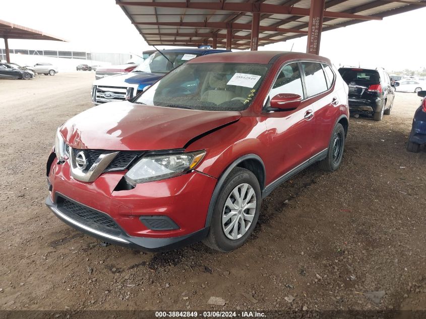 2015 Nissan Rogue S VIN: KNMAT2MT6FP508890 Lot: 38842849