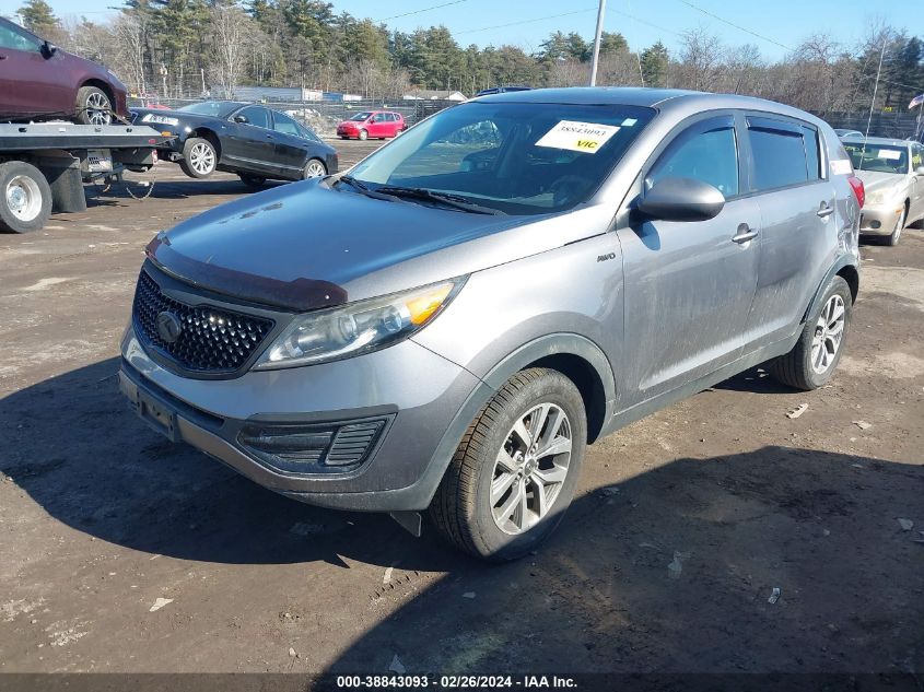 2015 Kia Sportage Lx VIN: KNDPBCAC3F7682150 Lot: 38843093