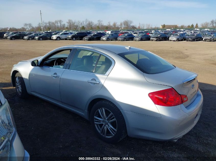 2013 Infiniti G37X VIN: JN1CV6AR9DM765594 Lot: 38843332