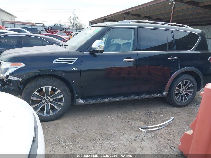 2019 Nissan Armada Sl VIN: JN8AY2NC2K9581791 Lot: 38843485