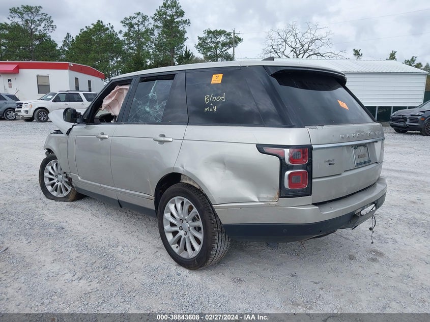 VIN SALGS2RU2LA588873 2020 LAND ROVER RANGE ROVER HSE