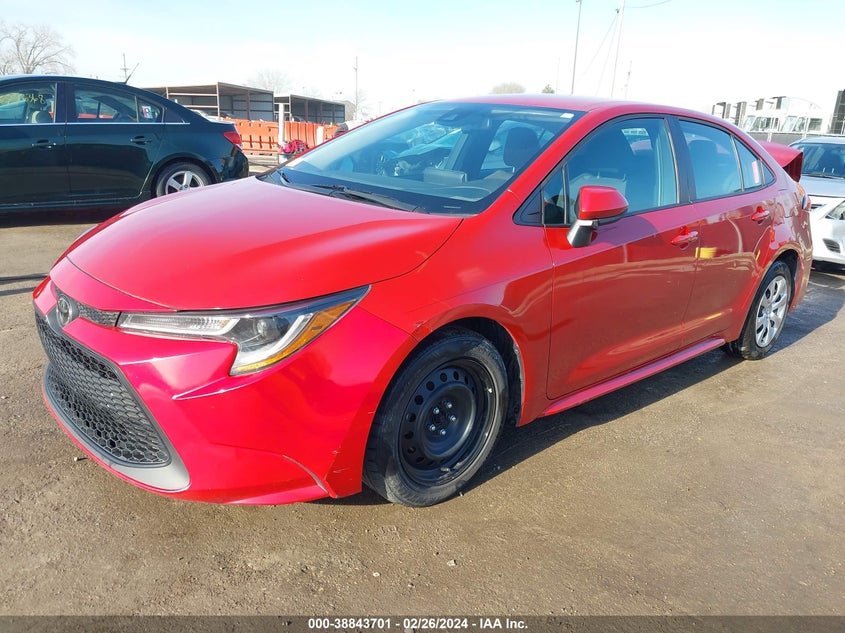 VIN 5YFEPMAE6MP258862 2021 TOYOTA COROLLA LE