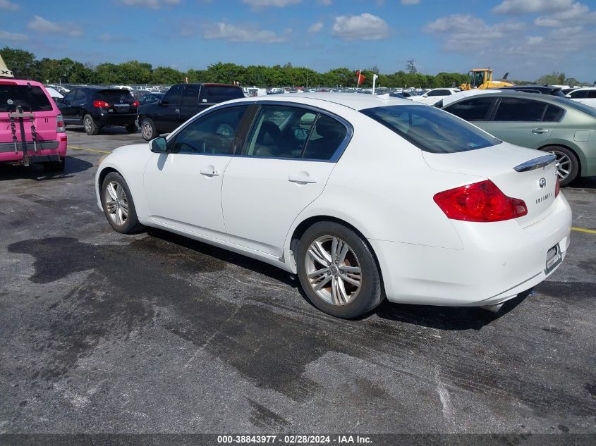 2011 Infiniti G37 Journey VIN: JN1CV6AP1BM303879 Lot: 38843977