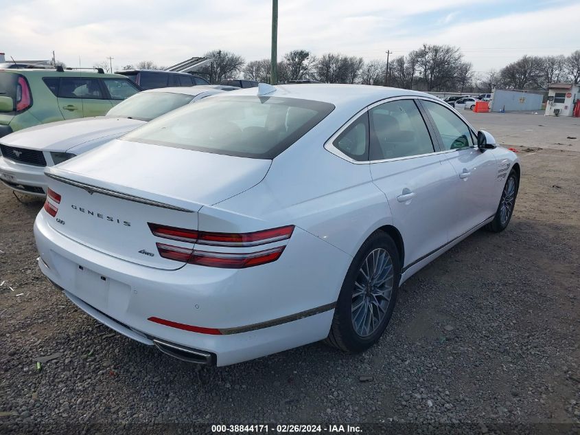 2023 Genesis G80 2.5T Awd VIN: KMTGB4SC5PU195136 Lot: 38844171