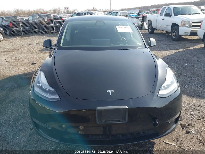 2021 Tesla Model Y Long Range Dual Motor All-Wheel Drive VIN: 5YJYGDEE7MF107922 Lot: 38844178