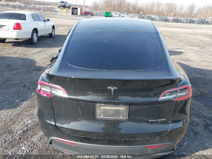 2021 TESLA MODEL Y LONG RANGE DUAL MOTOR ALL-WHEEL DRIVE - 5YJYGDEE7MF107922