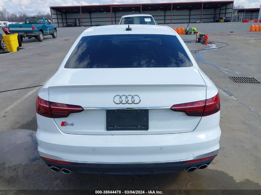 2021 Audi S4 Premium Tfsi Quattro Tiptronic VIN: WAUA4BF45MA067382 Lot: 38844478