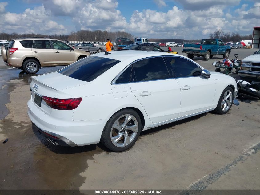 2021 Audi S4 Premium Tfsi Quattro Tiptronic VIN: WAUA4BF45MA067382 Lot: 38844478