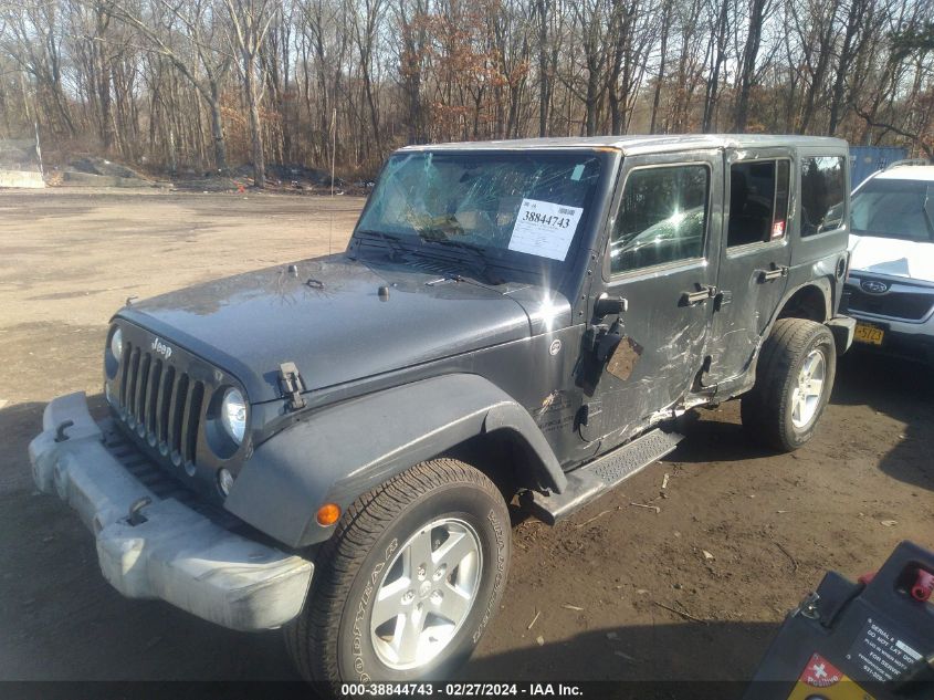 2016 Jeep Wrangler Unlimited Sport VIN: 1C4BJWDG8GL341414 Lot: 38844743