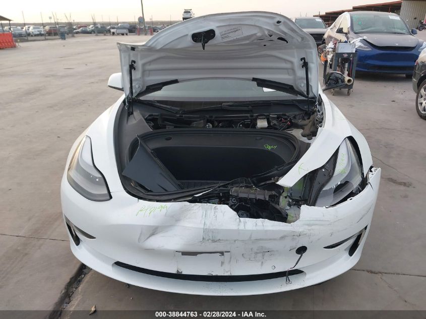 2022 Tesla Model 3 Long Range Dual Motor All-Wheel Drive VIN: 5YJ3E1EB3NF247567 Lot: 38844763