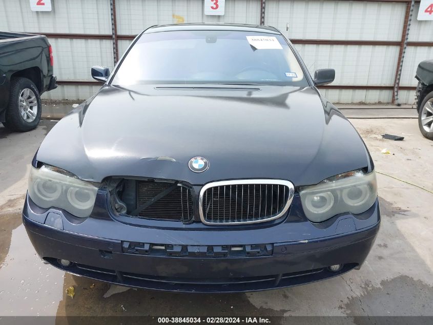 2004 BMW 745I VIN: WBAGL63584DP73245 Lot: 38845034