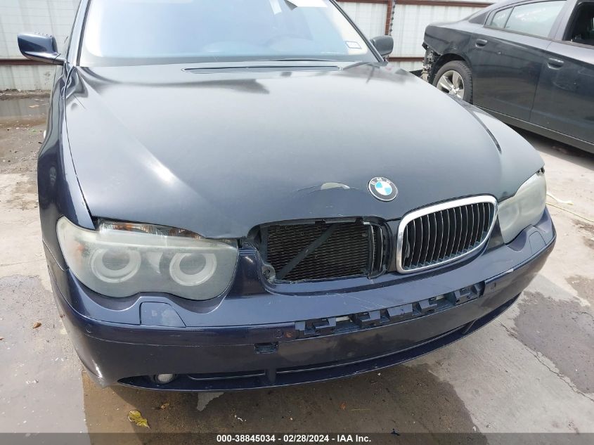 2004 BMW 745I VIN: WBAGL63584DP73245 Lot: 38845034