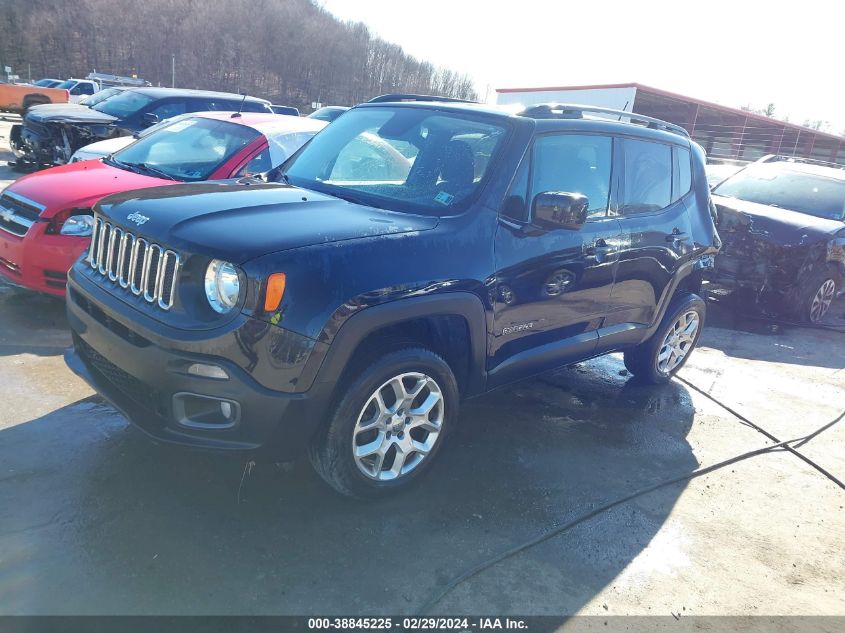 2016 Jeep Renegade Latitude VIN: ZACCJBBT3GPD62714 Lot: 38845225