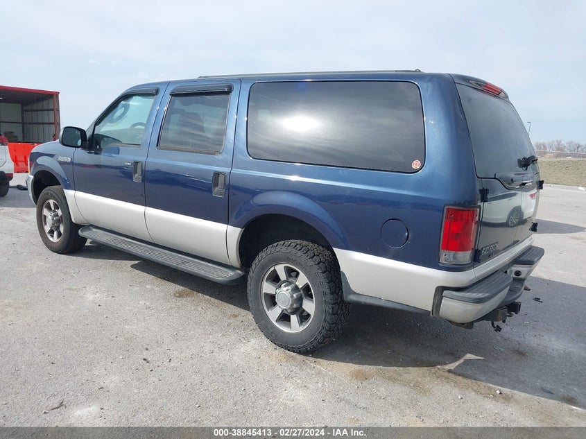 2003 Ford Excursion Xlt VIN: 1FMNU41L03EC86249 Lot: 38845413