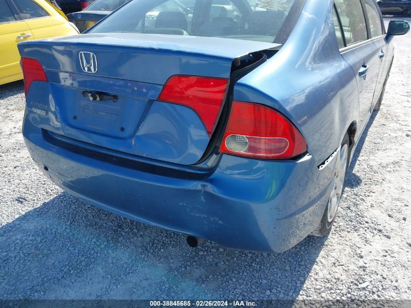 2006 Honda Civic Lx VIN: 1HGFA16506L091442 Lot: 40450379