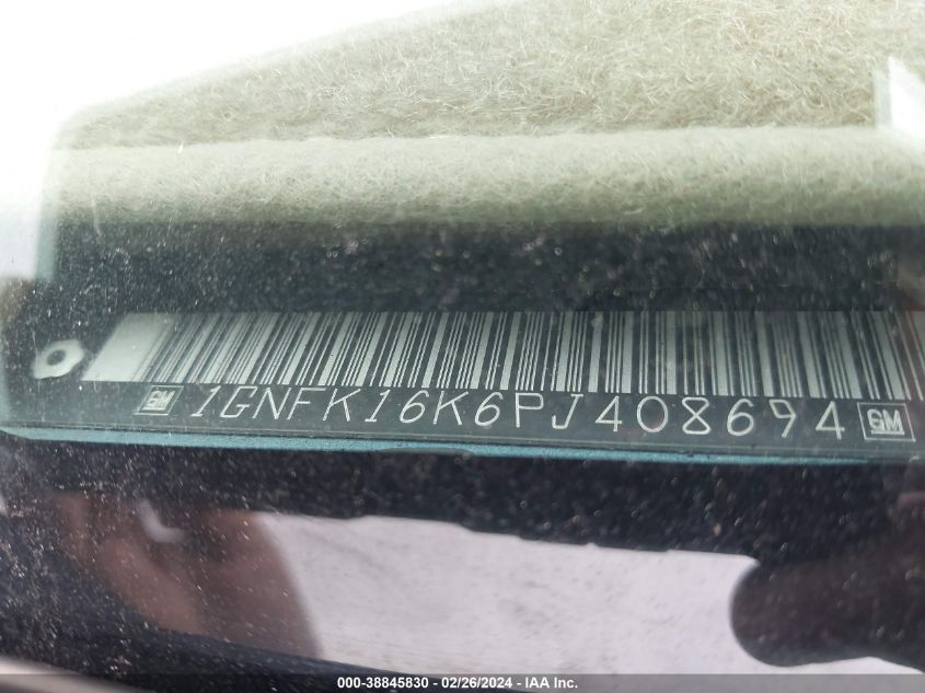 1993 Chevrolet Suburban K1500 VIN: 1GNFK16K6PJ408694 Lot: 38845830