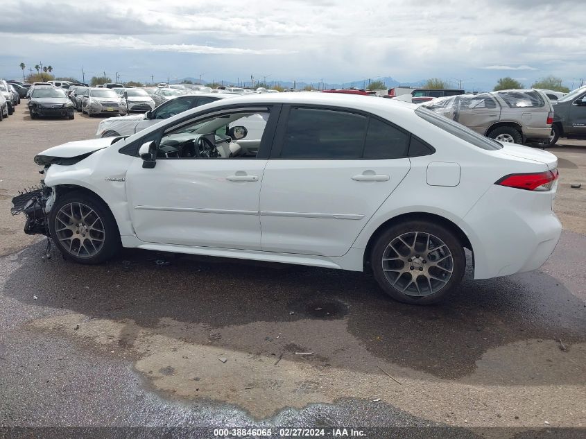 2021 Toyota Corolla Hybrid Le VIN: JTDEAMDE6MJ005297 Lot: 38846065