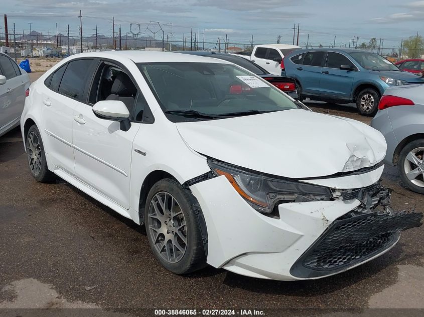 2021 Toyota Corolla Hybrid Le VIN: JTDEAMDE6MJ005297 Lot: 38846065