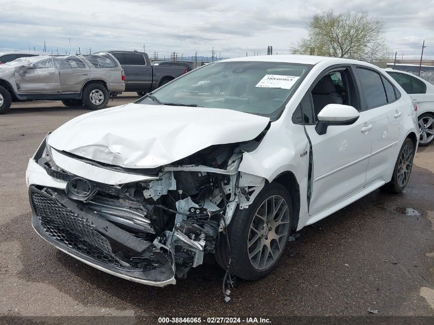 2021 Toyota Corolla Hybrid Le VIN: JTDEAMDE6MJ005297 Lot: 38846065