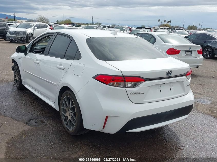 2021 Toyota Corolla Hybrid Le VIN: JTDEAMDE6MJ005297 Lot: 38846065