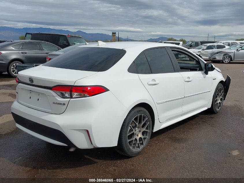 2021 Toyota Corolla Hybrid Le VIN: JTDEAMDE6MJ005297 Lot: 38846065