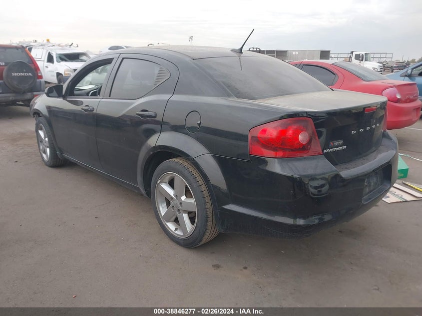 2013 DODGE AVENGER SXT - 1C3CDZCB9DN547980