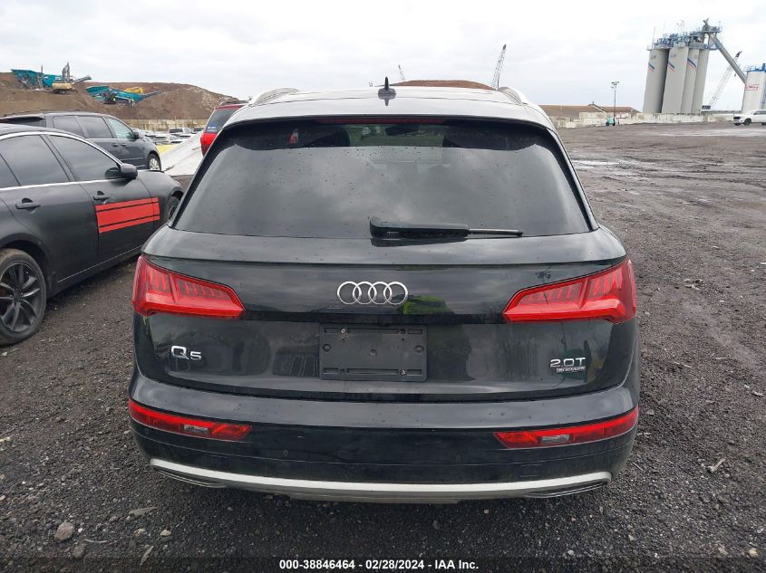 2018 Audi Q5 2.0T Premium/2.0T Tech Premium VIN: WA1BNAFY4J2142106 Lot: 38846464