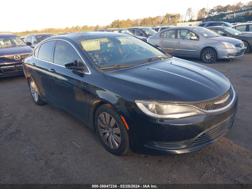 2015 Chrysler 200 Lx VIN: 1C3CCCFB3FN547505 Lot: 38847234